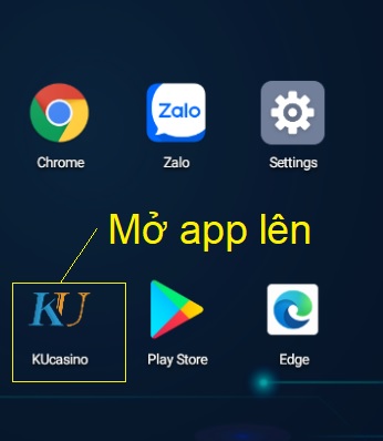Icon app ku casino trên android