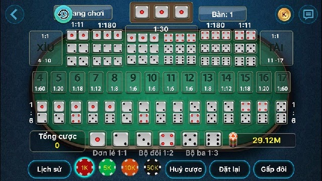 Sic Bo là một trò chơi cờ bạc may rủi