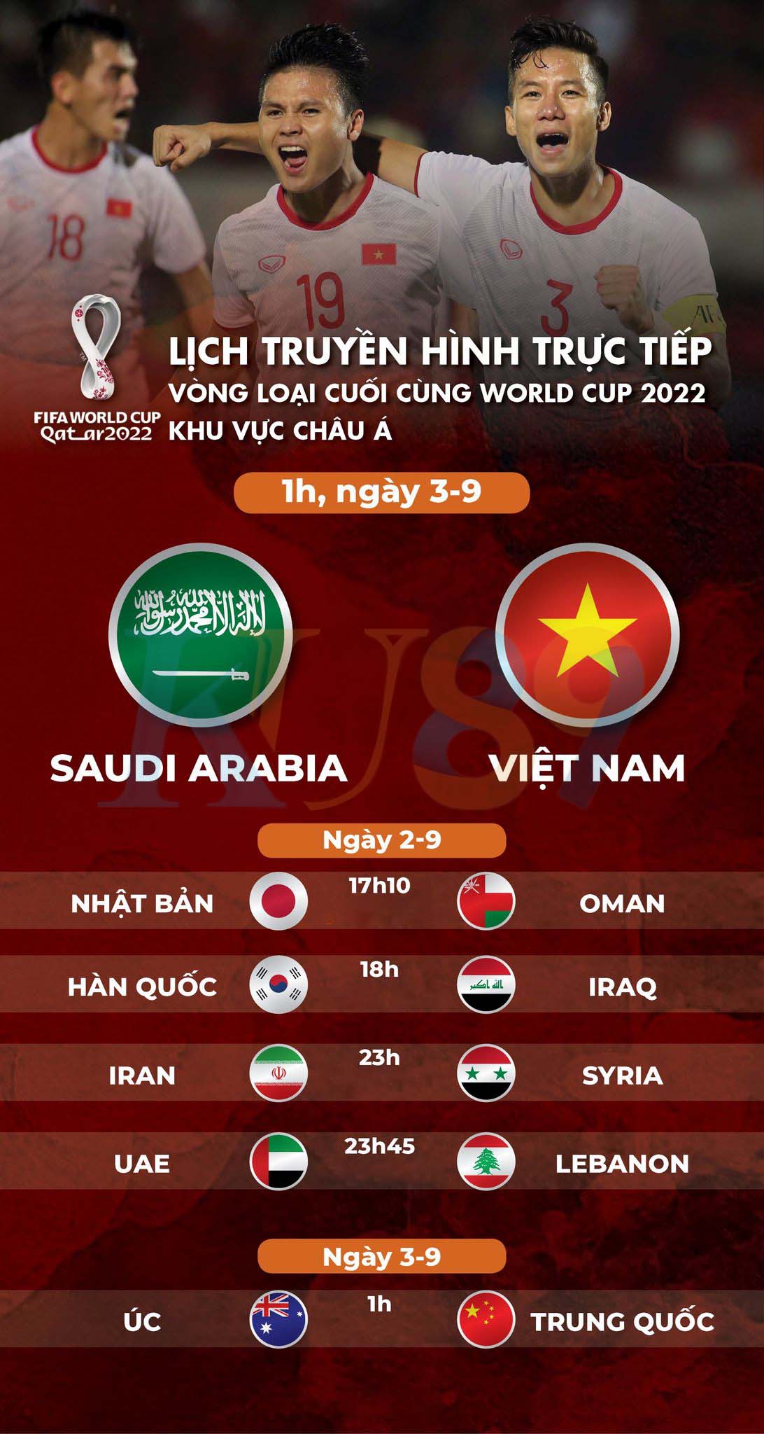 lịch thi đấu Ả Rập Xê Út vs Việt Nam