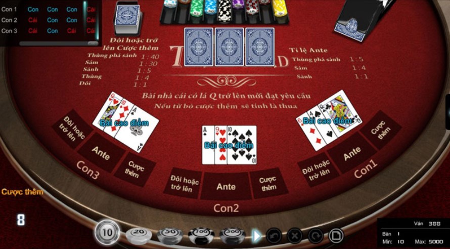 Trò chơi poker là trò chơi kiếm tiền dễ dàng tại KUBET HOME